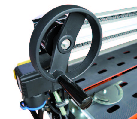 Handle wheel feeding system